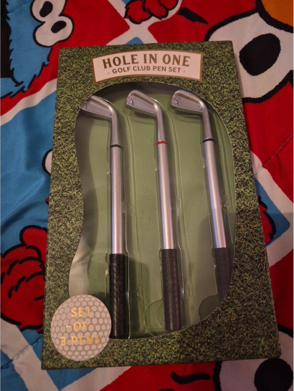 Hole In One Golf Club Pen Set Golfer Pens Father Gift